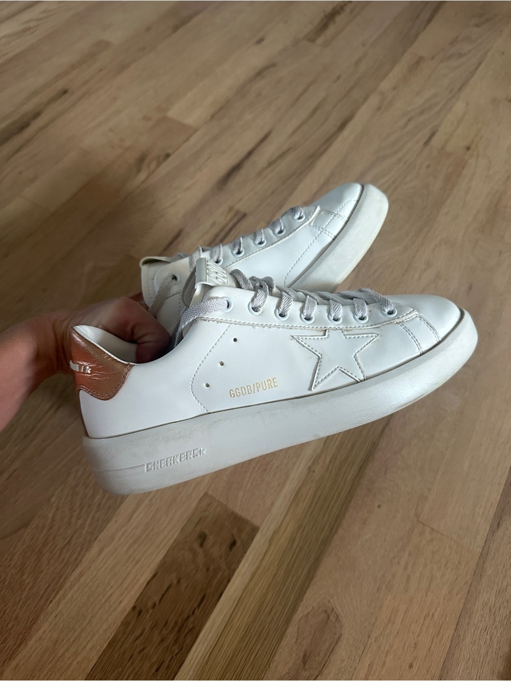 Golden Goose Purestar Sneakers White Bronze 39